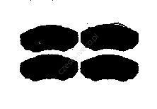 GTS29107/77362219/425242/GDB1517 Klocki hamulcowe przód Fiat Ducato 1994-2001 modele 10Q,14Q