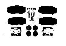 GTS29109/77362274/425246 Klocki hamulcowe tył Fiat Ducato 1994-2001 modele 10Q, 14Q, 18Q